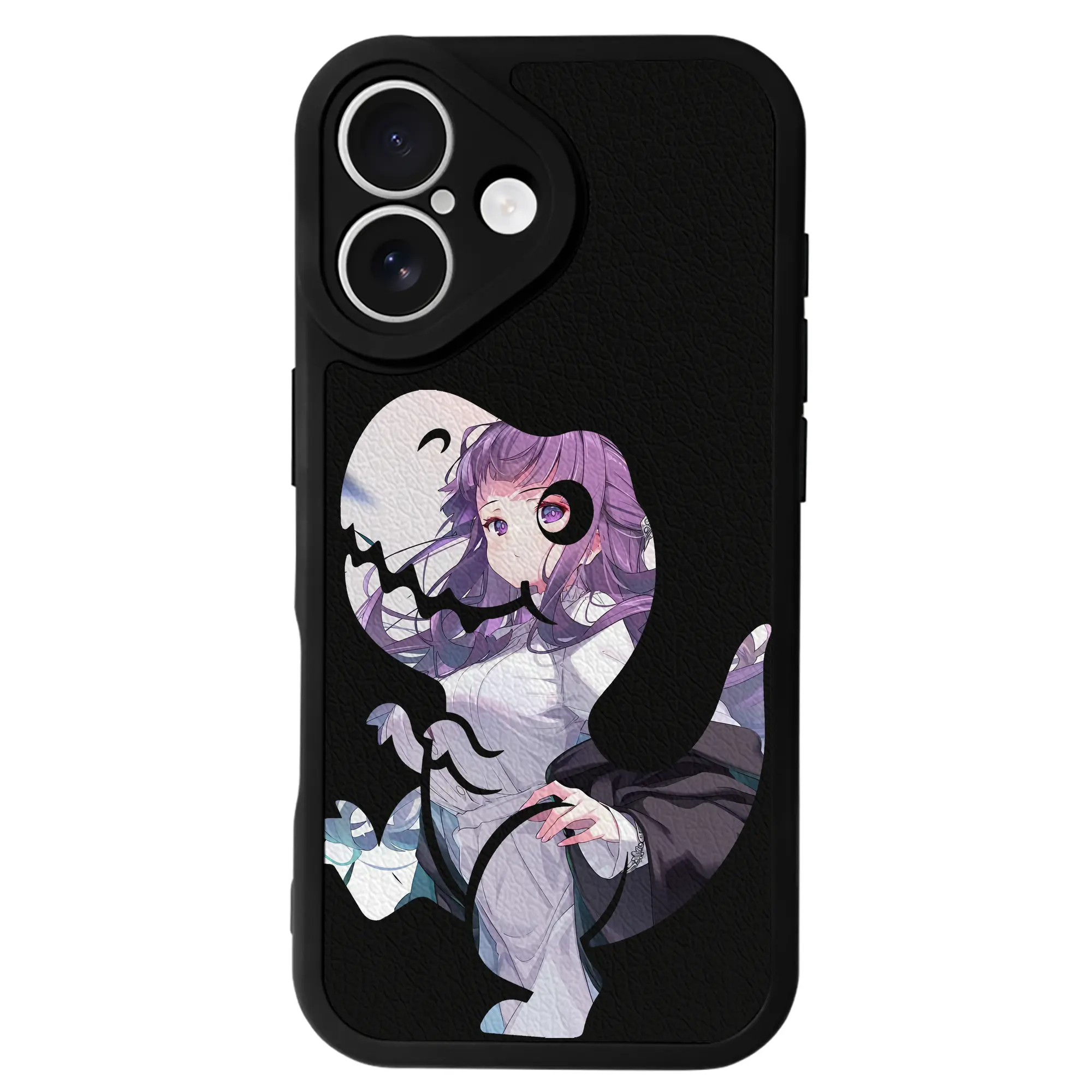 葬送のフリーレン（Frieren） グッズ,フェルン（Fern） - IPhone 16シリーズ対応 ・ シリコンスマホケース ・ レザー調 ・ 高精度フィット ・ 耐衝撃 ・ ワイヤレス充電対応 ・ 精密カット